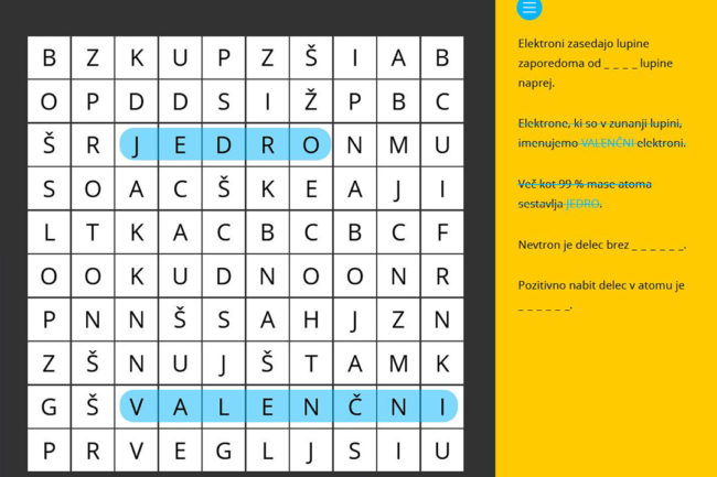Interactive cross-word